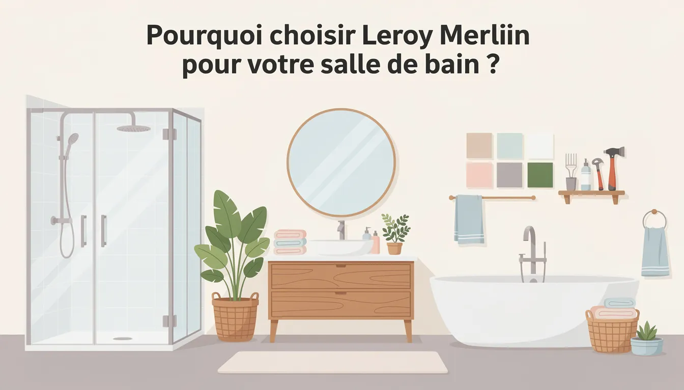 Pourquoi choisir Leroy Merlin pour votre salle de bain ?