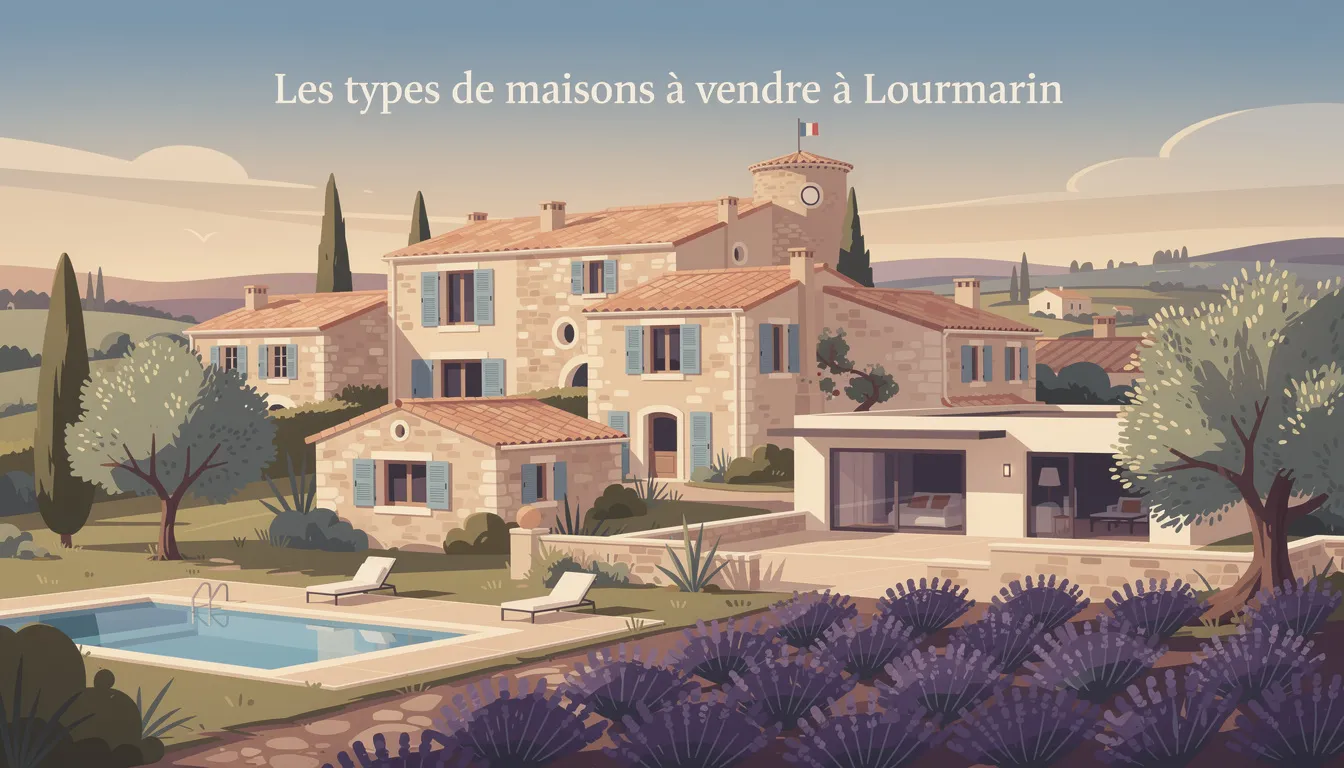 Les types de maisons à vendre à Lourmarin