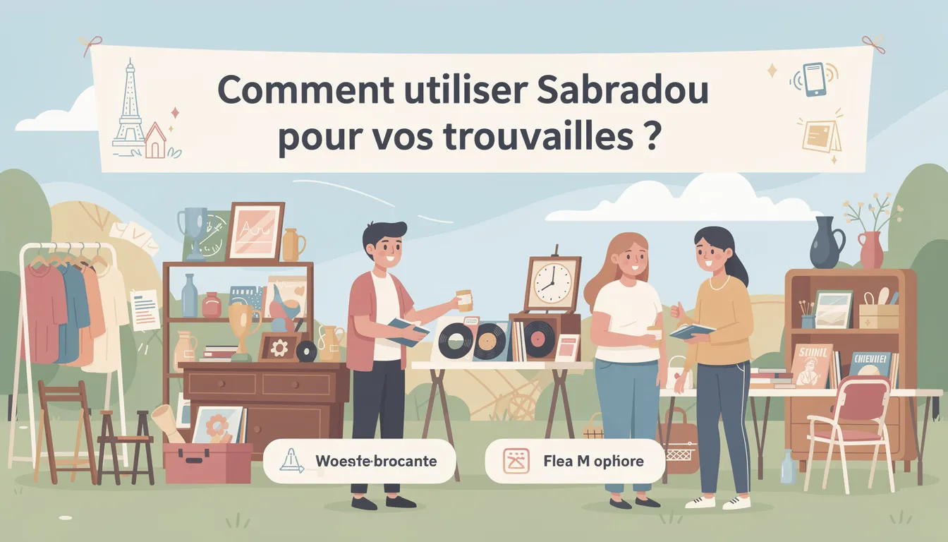 Comment utiliser Sabradou pour vos trouvailles ?