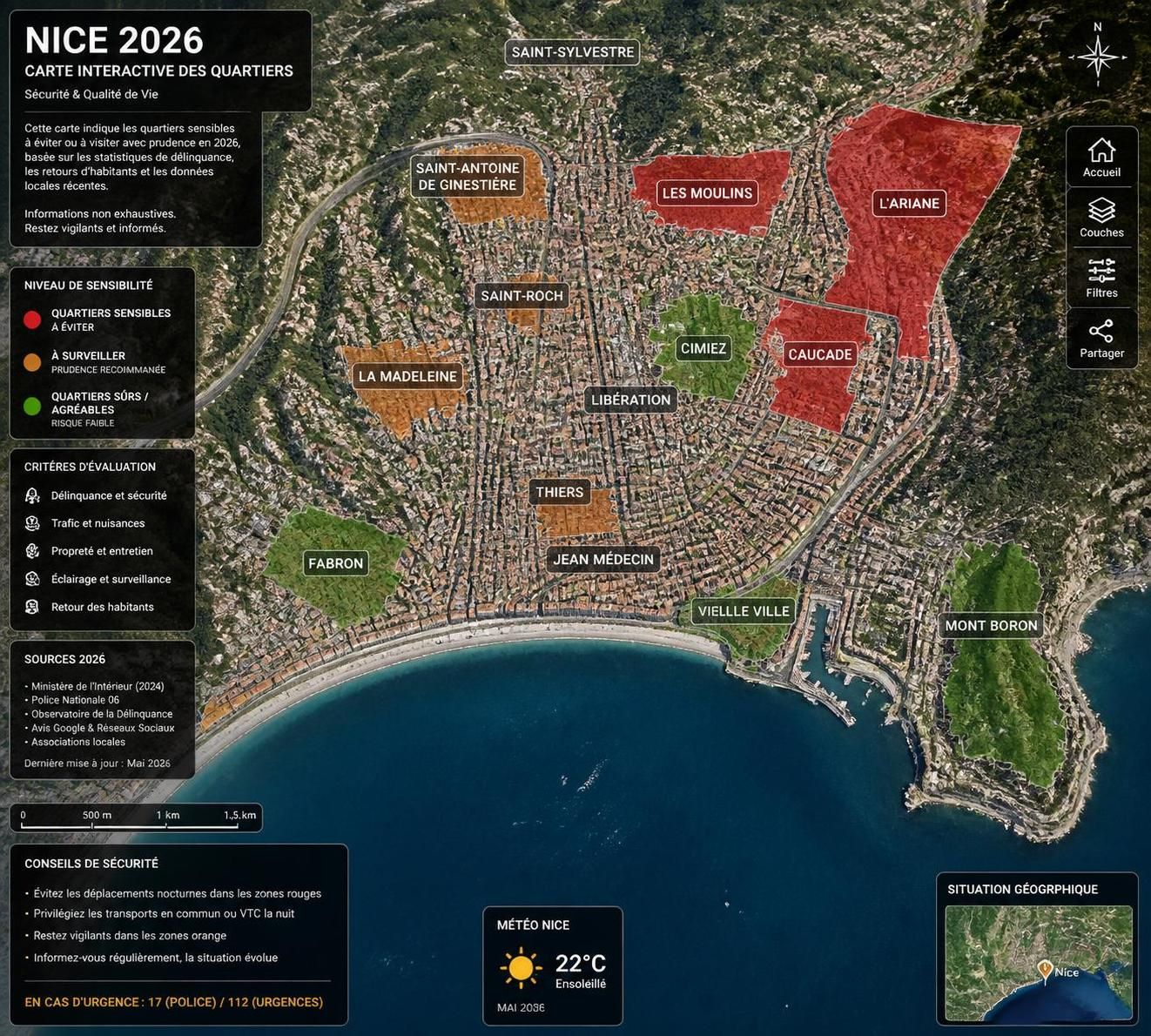 Nice 2026 : quels quartiers éviter ? carte interactive et conseils pratiques 1 découvrez les quartiers à éviter à nice en 2026 grâce à notre carte interactive et nos conseils pratiques pour préparer votre séjour en toute sérénité.